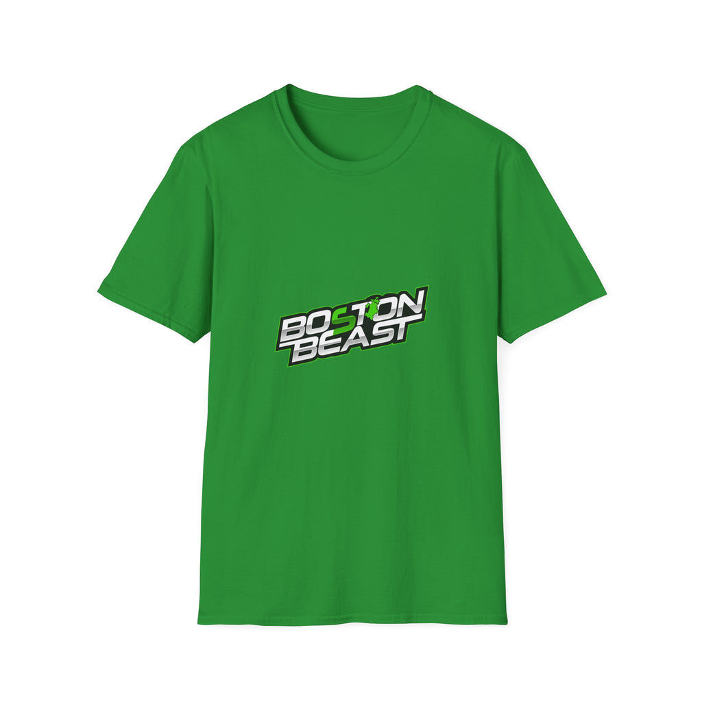 Boston Beast Unisex Soft-Style T-Shirt. Green Map Logo