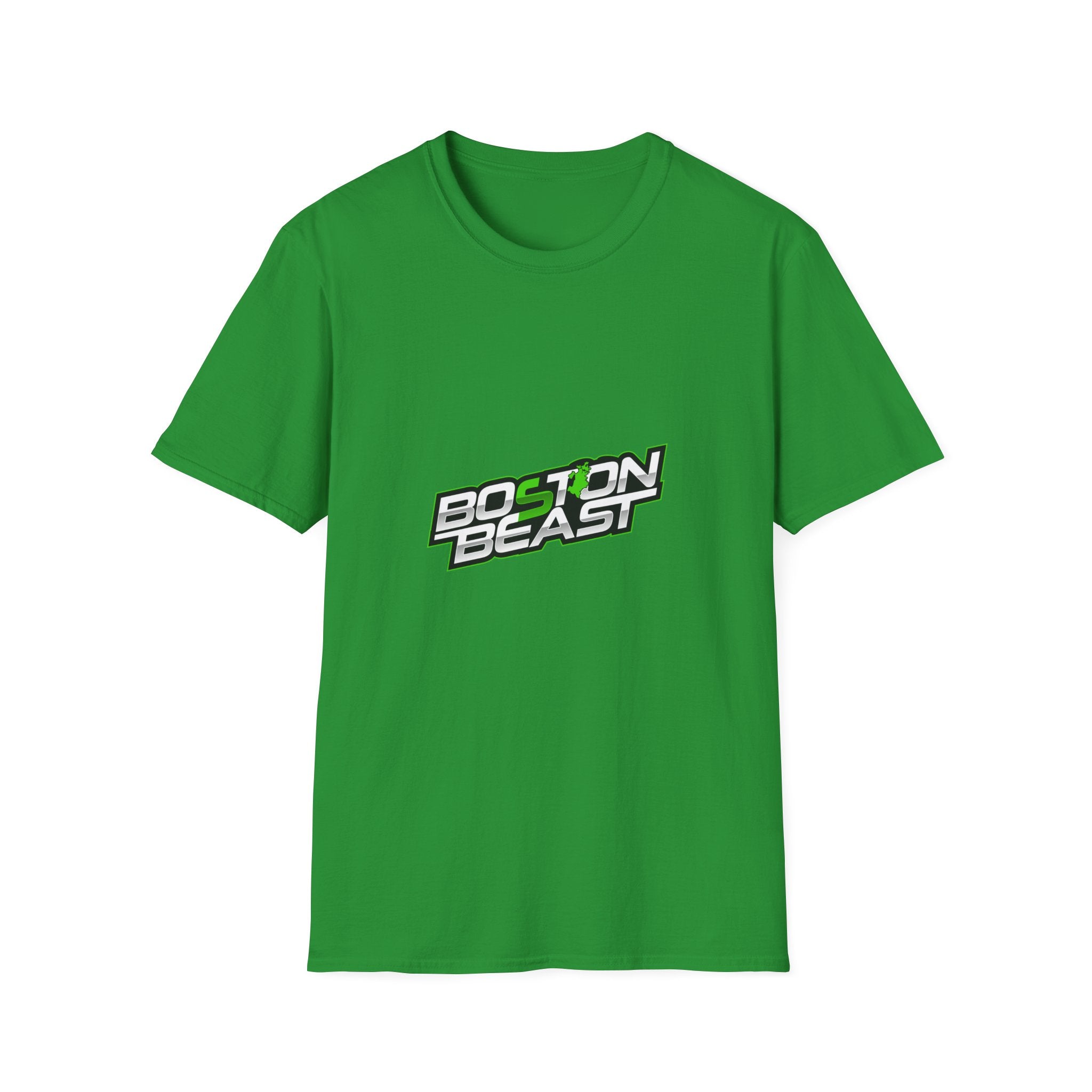 Boston Beast Unisex Soft-Style T-Shirt. Green Map Logo
