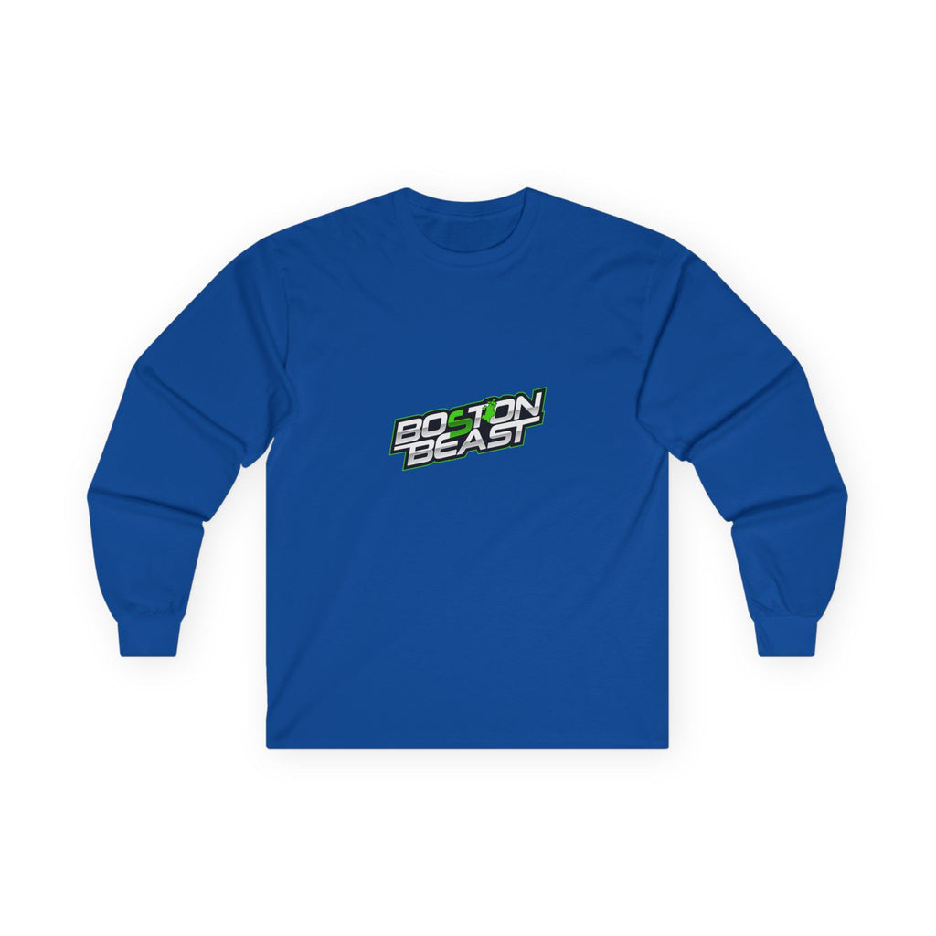 Boston Beast Unisex Ultra Cotton Long Sleeve. Green Map Logo