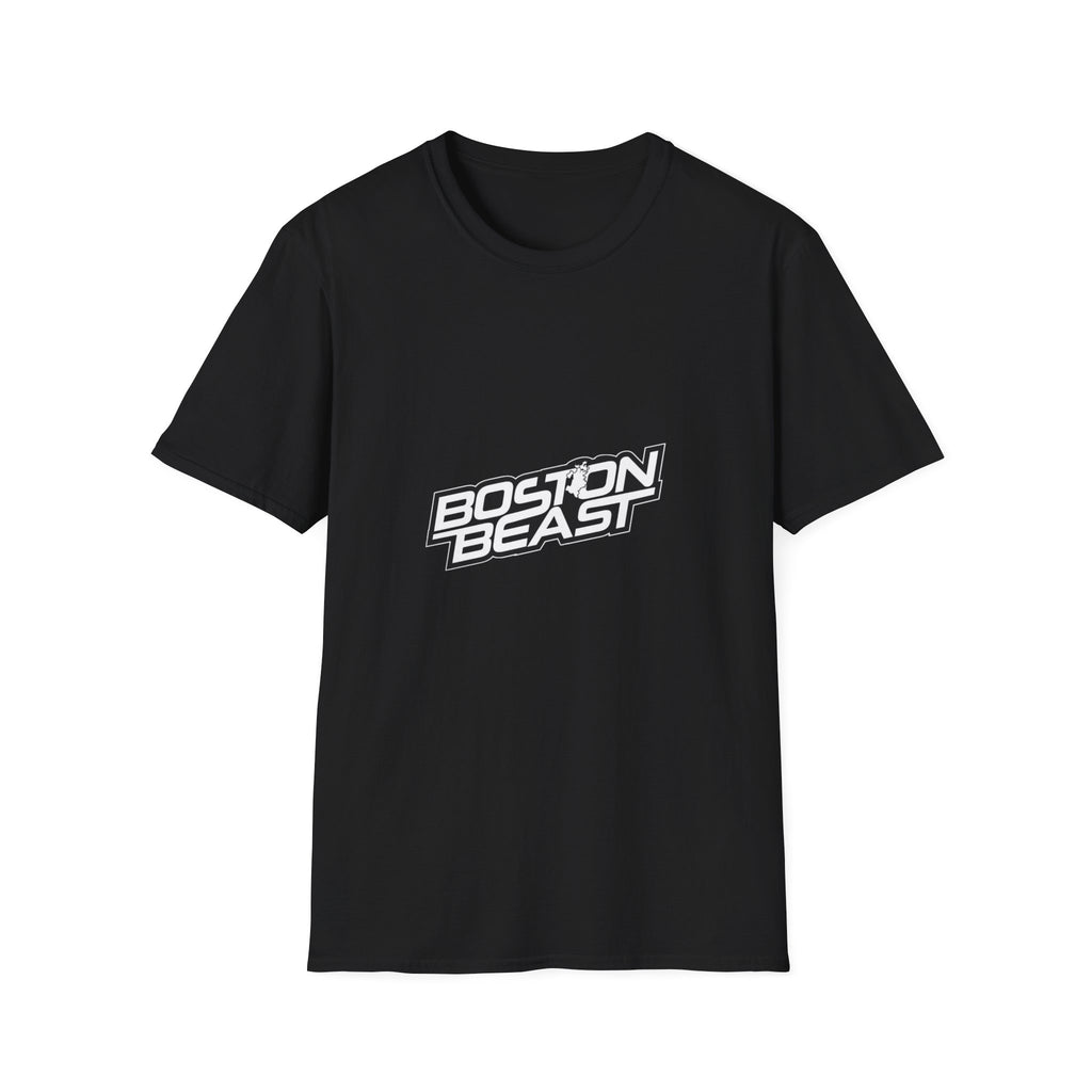 Boston Beast Unisex Soft-Style T-Shirt. White Logo