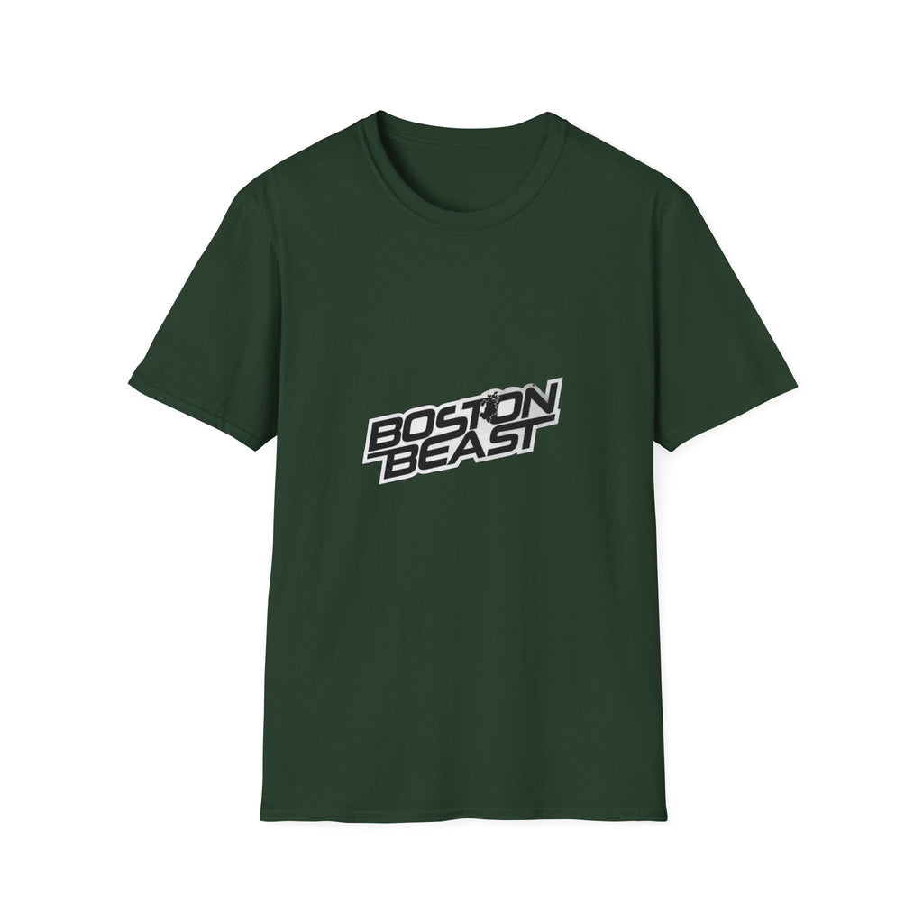 Boston Beast Unisex Soft-Style T-Shirt. Black Logo