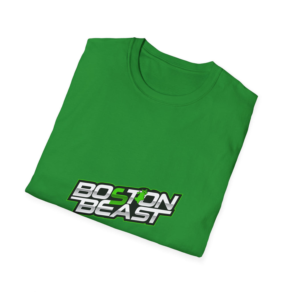 Boston Beast Unisex Soft-Style T-Shirt. Green Map Logo