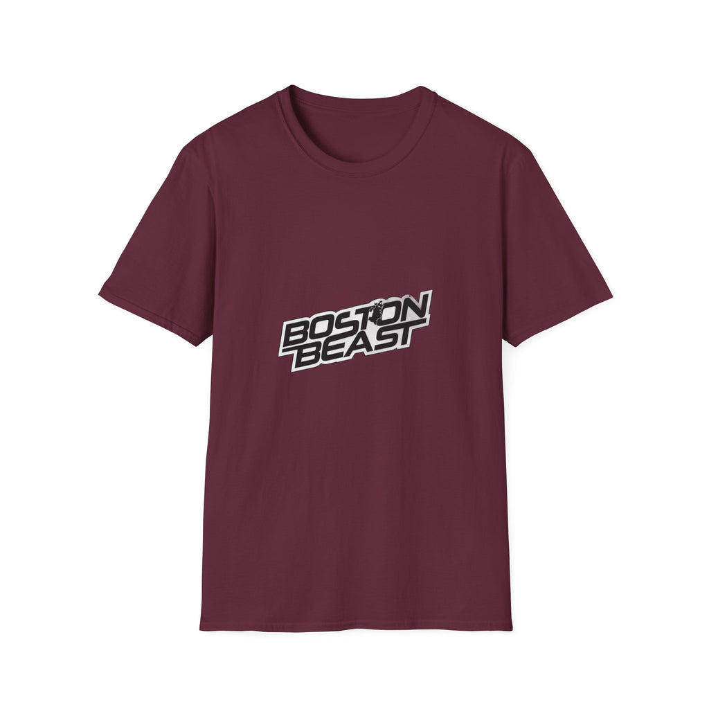 Boston Beast Unisex Soft-Style T-Shirt. Black Logo